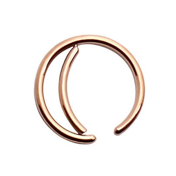 Fake Piercing Öron Läpp Näsring Septum Läppring Roséguld