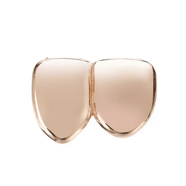 Grillz Hip Hop Rose Gold Double Tooth Jewel Bling Gold Tooth A $ AP