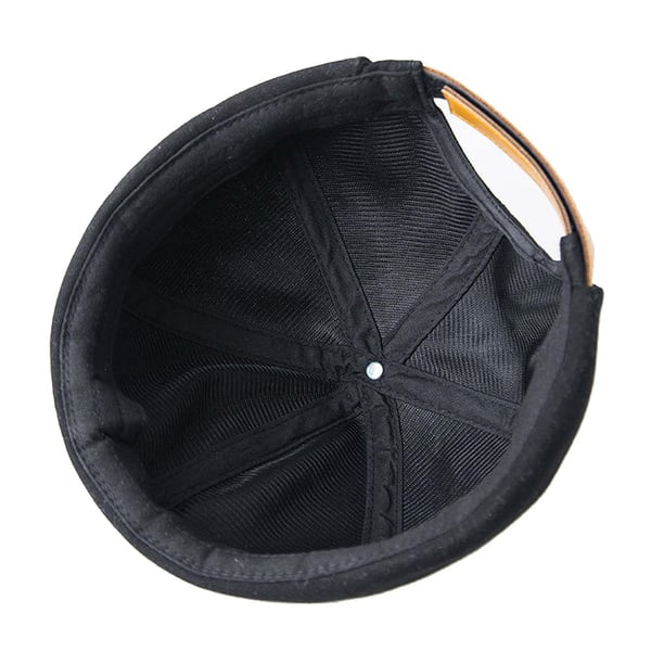 Black Miki Hat Caps Roled Screen Hat Beanie Docker Sotar Mot