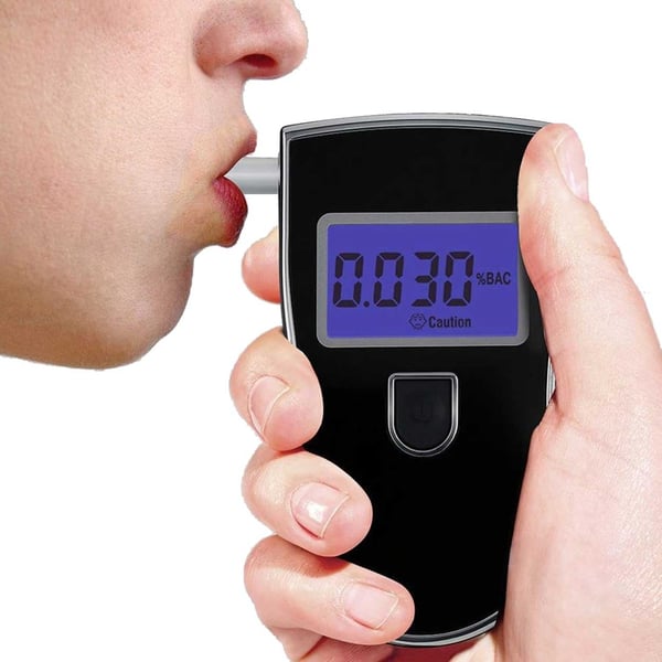 Professionell Alkomätare Alkoholtestare Alkotest med 5 Munstycken