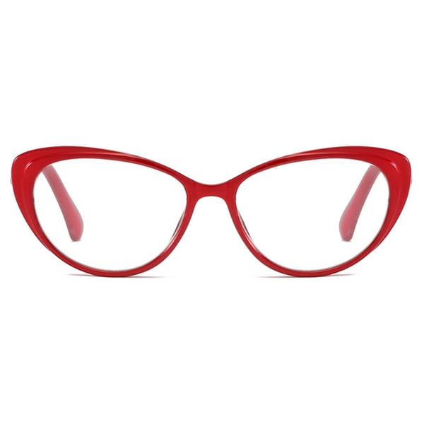 Spetsiga Röda Cat Eye Läsglasögon Styrka  2.0 Glasögon