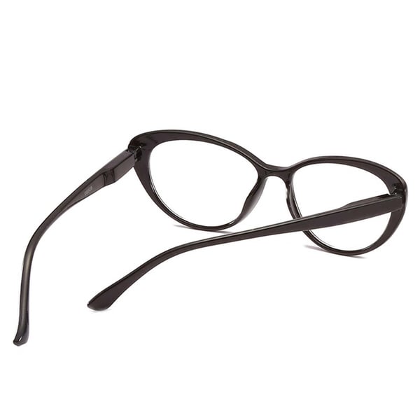Spetsiga Svarta Cat Eye Läsglasögon Styrka 1.0 Glasögon