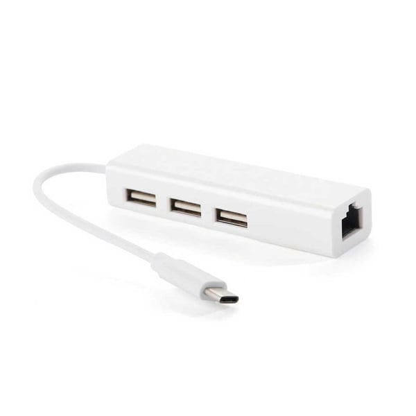 USB-C Netværksadapter RJ45 HUB Network Connection over USB USB-C Netværksadapter RJ45 HUB Network Connection over USB