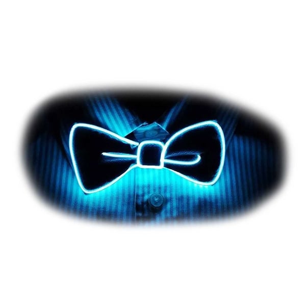 White Brilliant LED Fly for Fest Fest New Year Bow Tie