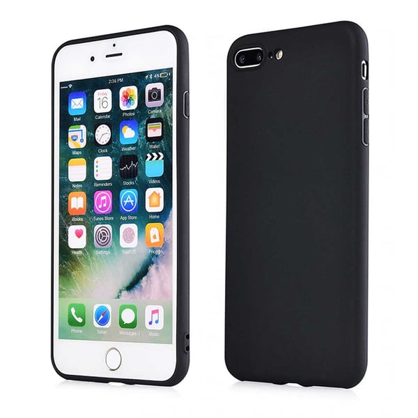 Tunt Svart iPhone 8 Skal Mobilskal 1mm TPU