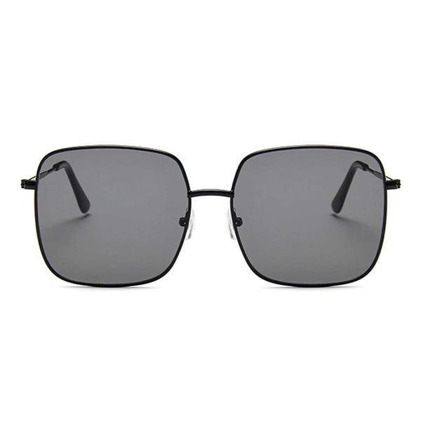 Black Square Metal Solbriller Dark Glass + Senile String