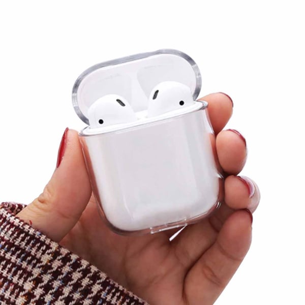 Gjennomsiktige Apple AirPods 1/2 sak vedvarende beskyttelsessak