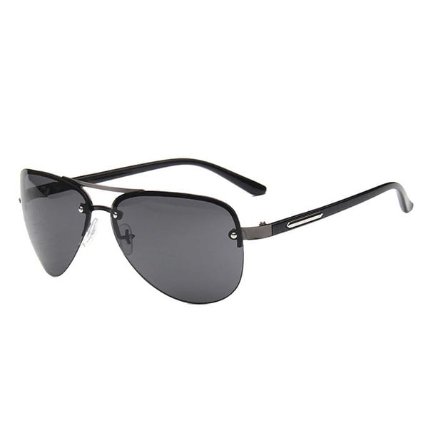 Moderna Svarta Pilotglasögon Aviator Solglasögon