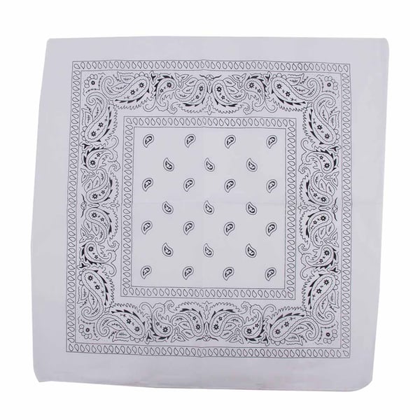 Bandana Scarf Sjal Snusnäsduk – Vit Bandana Scarf Sjal Snusnäsduk – Vit