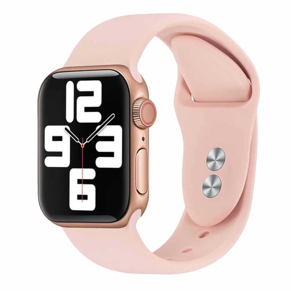 Apple Watch 38/40/41 1/2/3/4/5/6/7/8/SE Rosa Armband Silikon