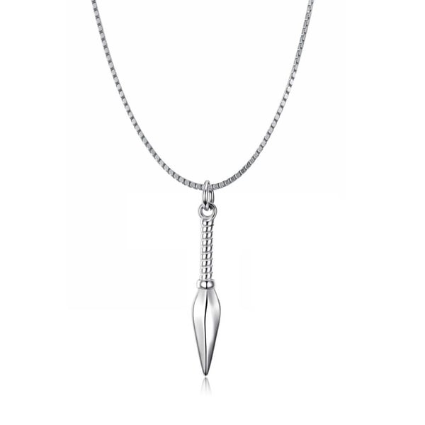 Halsband Spjut med Kedja Silver