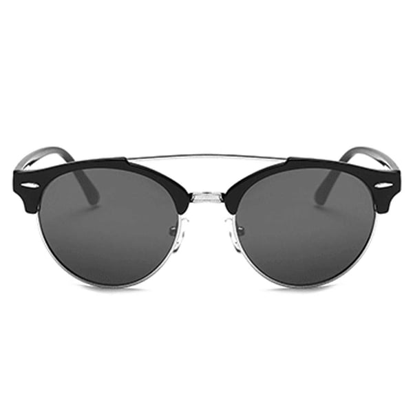 Black Solbriller Clubmaster Black Glass + Senile Cord