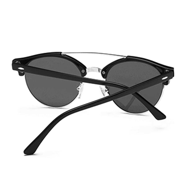 Black Solbriller Clubmaster Black Glass + Senile Cord