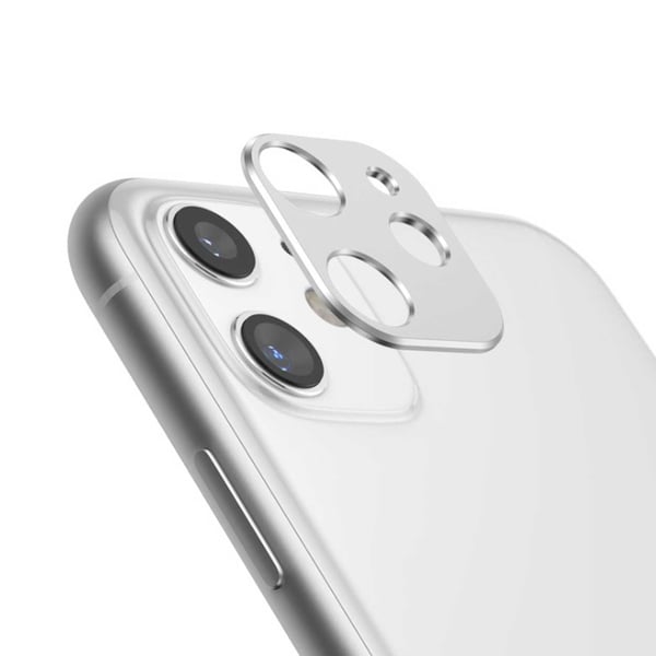 iPhone 12 Linsskydd Skydd för Kamera Kameralins Silver