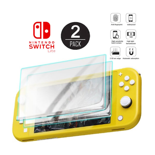 2-pakning med Nintendo Switch Lite-kompatible skjermbeskyttere i herdet glass 2-pakning med Nintendo Switch Lite-kompatible skjermbeskyttere i herdet glass