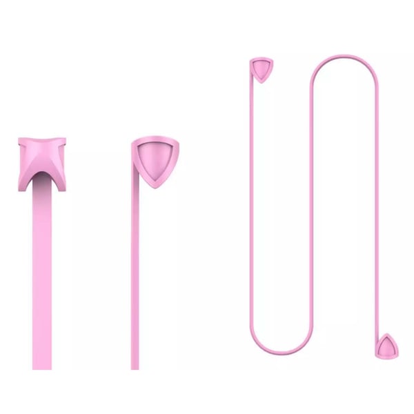 Apple Airpods kaulahihna hihna naru ripustetaan kaulan ympärillä - vaaleanpunainen