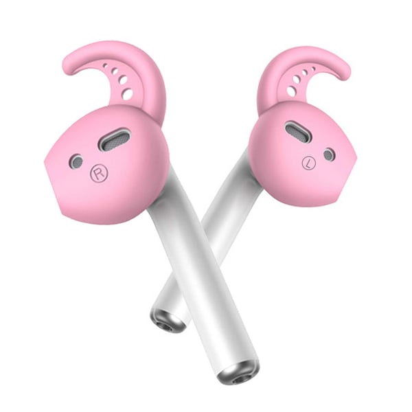 AirPods ørepenger øreroker silikonkroker ørehooks rosa
