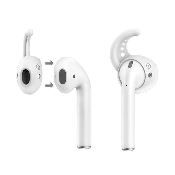 AirPods Earpads Earikoukut silikonikiivit korvakorut valkoiset