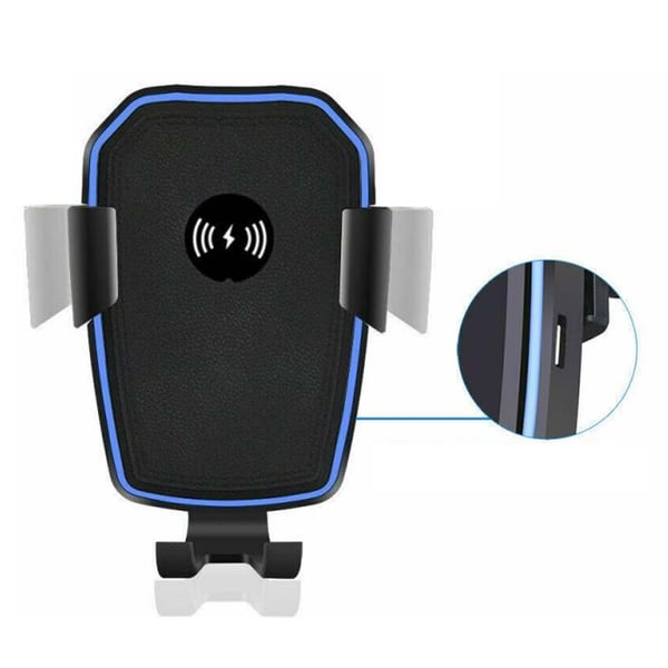 Trådløs mobil oplader med mobilholder til bil Qi bil oplader