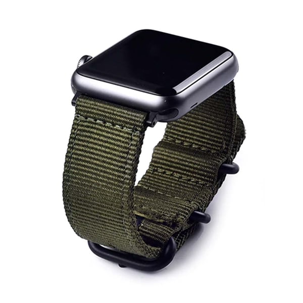 Apple Watch 1/2/3/4/5/6/7/Se 42/44/45 Nylon armbånd NATO -armbånd