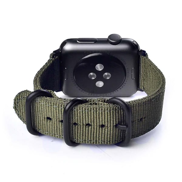 Apple Watch 1/2/3/4/5/6/7/Se 42/44/45 Nylon armbånd NATO -armbånd