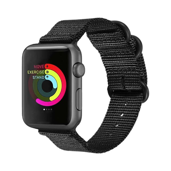 Apple Watch 1-8/SE/Ultra 42/44/45/49 Nylonarmband Natoarmband