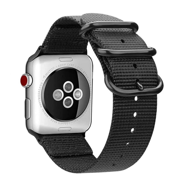 Apple Watch 1/2/3/4/5/6/7/Se 42/44/45 Nylon armbånd NATO -armbånd