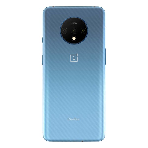 OnePlus 7T Carbon Fiber Vinyl Skin Decal Beskyttende film Tilbage