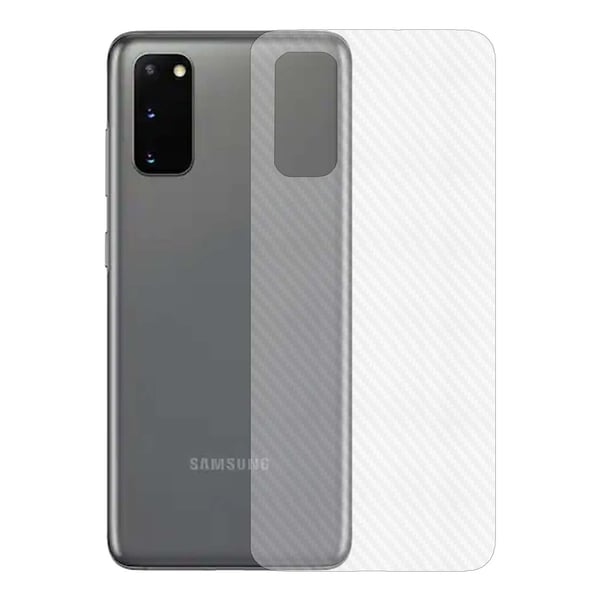 3-pack Galaxy S20 Kolfiber Vinyl Skin Dekal Skyddsfilm Baksida