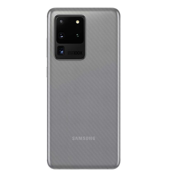 3-pack Galaxy S20 Ultra Carbon Fiber Skin Decal Protective Film Back