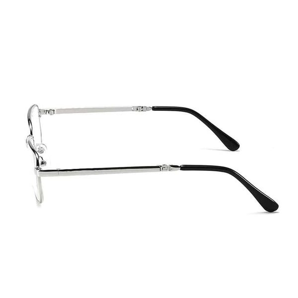 Vikbara Läsglasögon med Fodral Glasögon Styrka 1.0 Silver