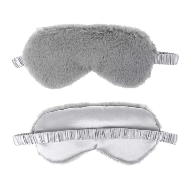 Mykt furry grå sovemaske fluffy øyemaske flyreiser reiser Mykt furry grå sovemaske fluffy øyemaske flyreiser reiser