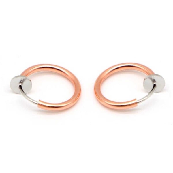 2-pack Orange Fake Piercing Utan Hål Näsring Septum Läppring 2-pack Orange Fake Piercing Utan Hål Näsring Septum Läppring