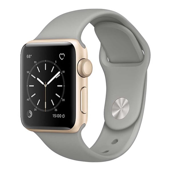 Grå Apple Watch 1/2/3/4/5/6/7/8/SE Klockarmband Silikon 38/40/41