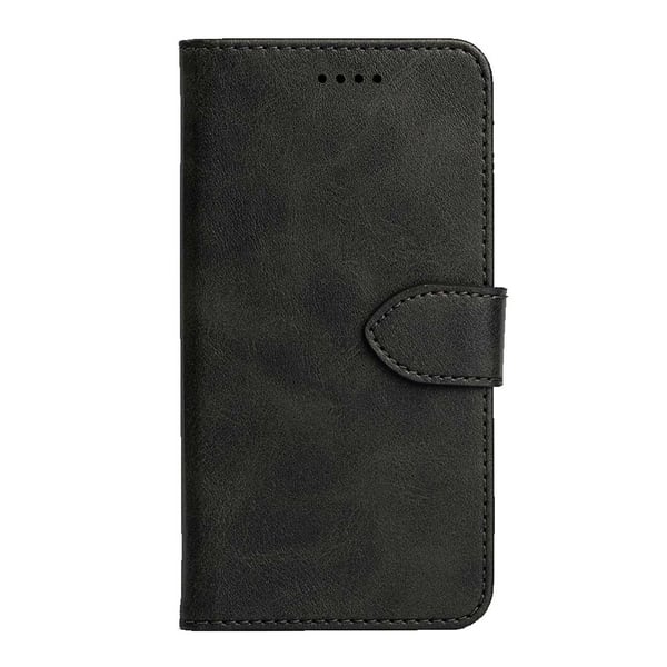 OnePlus 8 Pro Wallet Case Leather Leather Saces Black