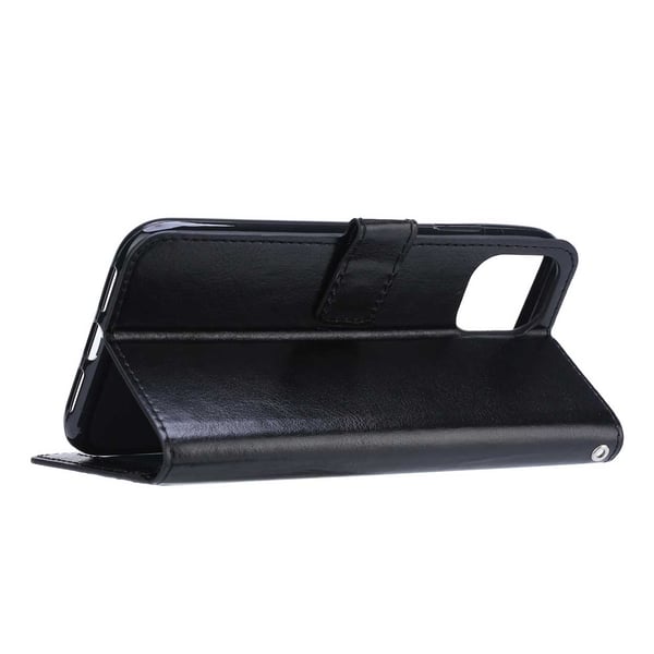 Galaxy S20 Wallet Case Black Leather Leather Case
