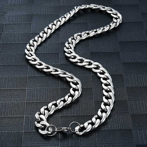 Hopeaketjun kaulakorukaulaketjun linkki hopea 11,5 mm