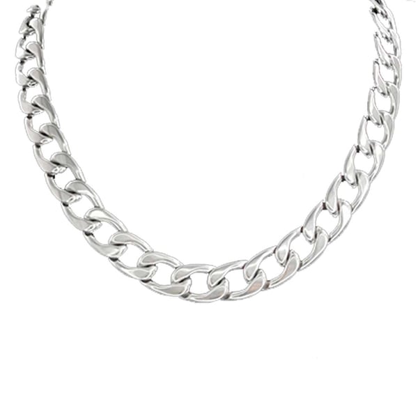 Silver Kedjehalsband Halsband Kedja Länk Silver 13,5mm