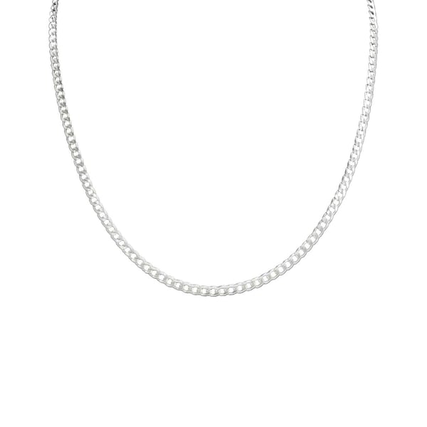 Silver Kedjehalsband Halsband Kedja Länk Silver 3,5mm