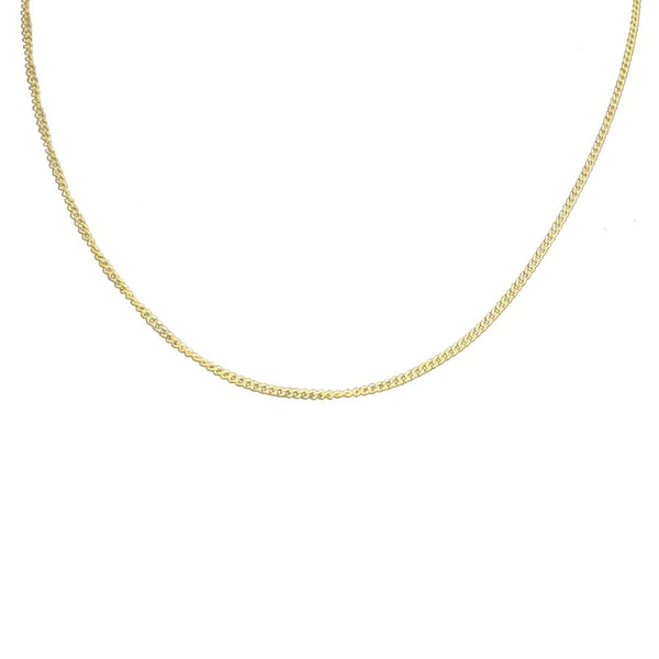 Tunn Guldkedja Kedjehalsband Halsband Kedja Länk Guld 1,8mm