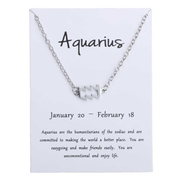 Lahjarannekoru Star Sign Aquarius Aquarius -rannekoru hopea