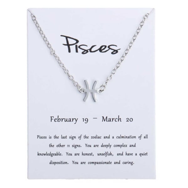 Gåvoarmband Stjärntecken Fiskarna Pisces Armband Silver