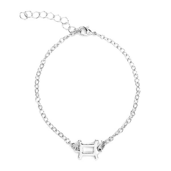 Gavearmbåndstjernetegn Gemini armbånd sølv