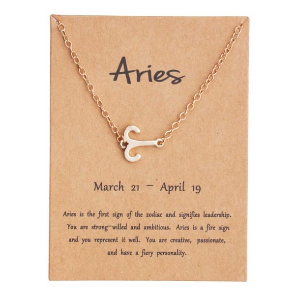 Gåvoarmband Stjärntecken Väduren Aries Armband Guld
