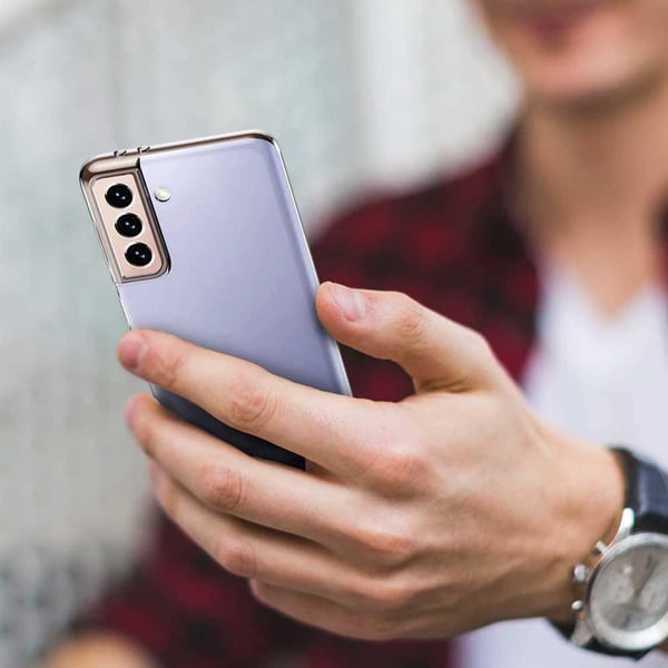 Galaxy S22 skall gjennomsiktig gjennomsiktig tynn