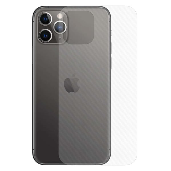 iPhone 12 Pro Max Carbon Fiber Vinyl Skin Decal Beskyttelsesfilm Tilbage