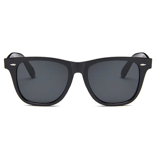 Svarta Wayfarer Solglasögon Svart Glas