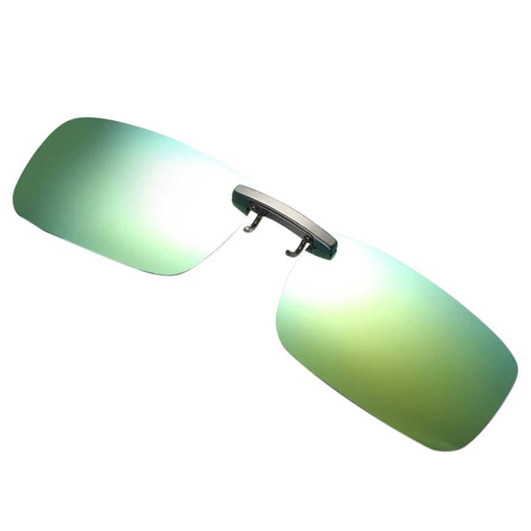 Clip-on solbriller Metal Green Mirror Glass 37x59mm