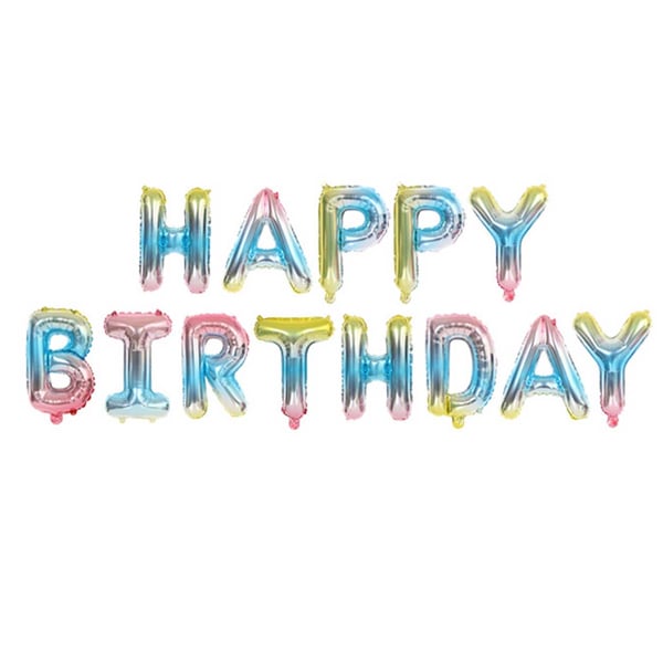 Gratulerer med dagen Balloons Fest Birthday Kalas Rainbow Rainbow