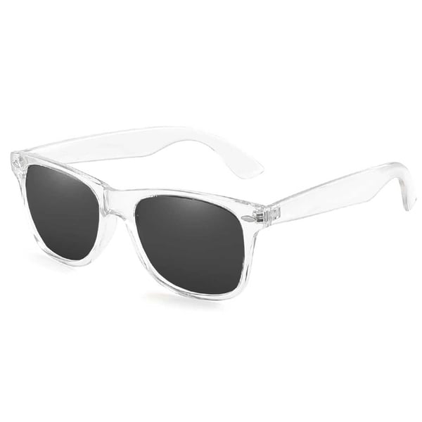 Genomskinliga Wayfarer Solglasögon Svart Glas